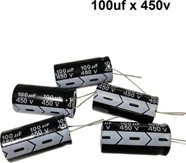 Конденсатор электролитический 100uf 450v 450 В, 5 шт.