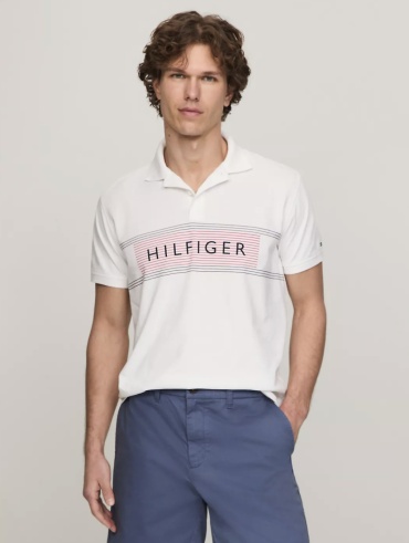 Поло Tommy Hilfiger белый