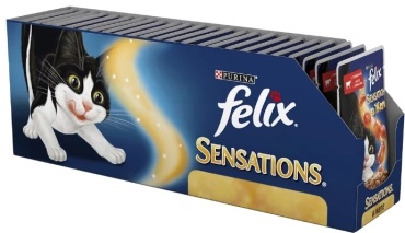 Felix sensations кусочки в желе говядина, томаты 75 г 24 шт