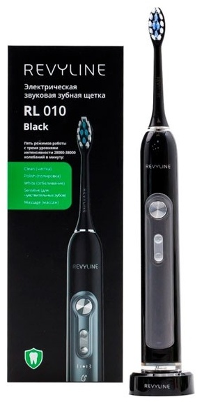 Revyline звуковая щетка RL 010 щетина средняя черный