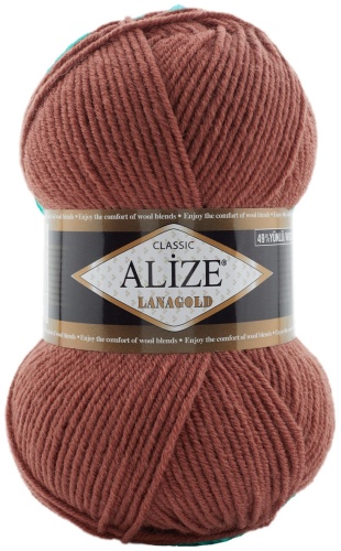 Моток Alize Lanagold 565 Темная сухая роза 240 м 100 г