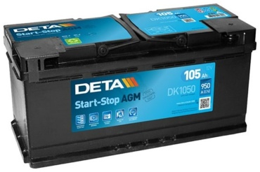 DETA Dk1050 AGM 105 Ач обратная