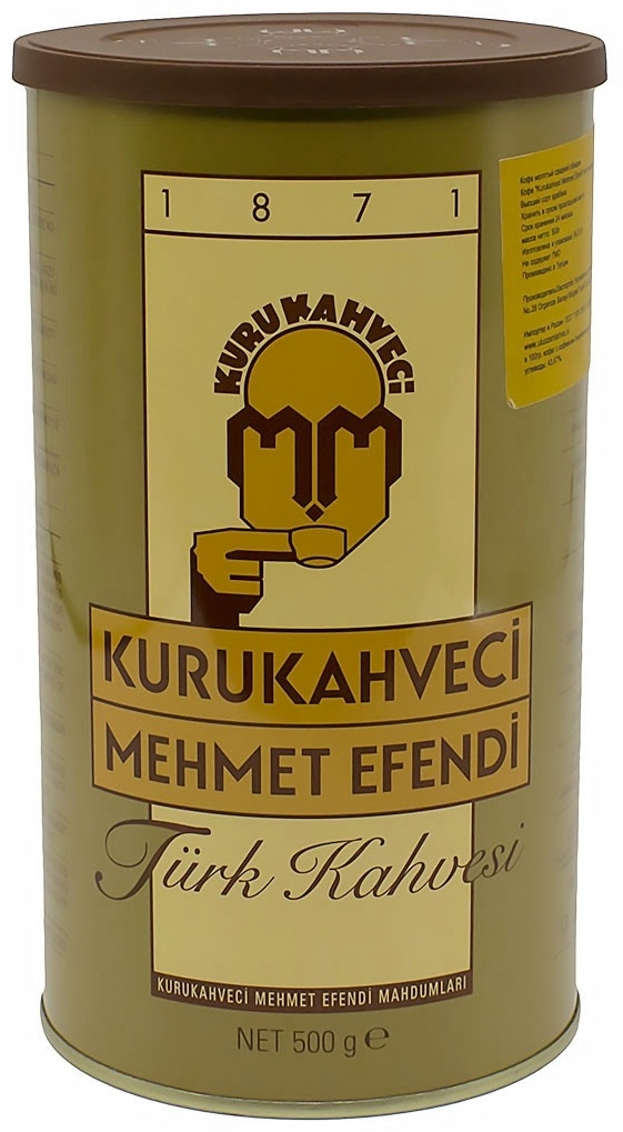 Купить Кофе Kurukahveci Mehmet Efendi Turkish молотый 500 г в Алматы ...