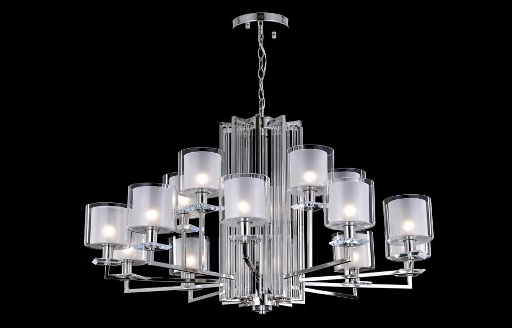 Люстра подвесная Crystal Lux Е14, кол-во ламп: 15 шт