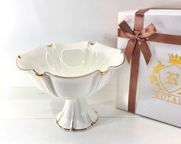 Салатник ROYAL CROWN 25х25 см, фарфор, 1 шт