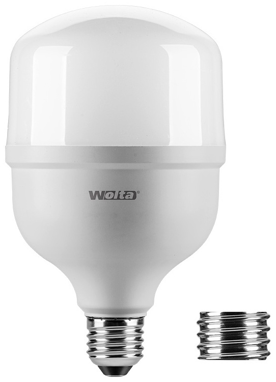 Wolta 30W E27, светодиодная, холодный белый