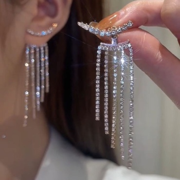 Серьги Xuping Jewelry ювелирный сплав, цирконий