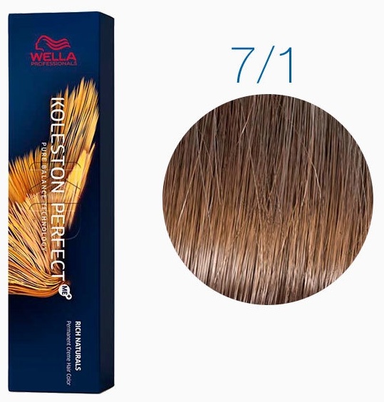 WELLA Koleston Perfect 7/1 крем-краска 60 мл