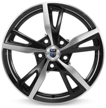 K&K Фишт 6.5x16/5x114.3 D67.1 ET45 4 диска черный, серебристый