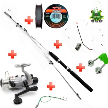 VitFishing Crocodile 100-250 г 1.65 м + полная оснастка №2 фидерное 1.65 м