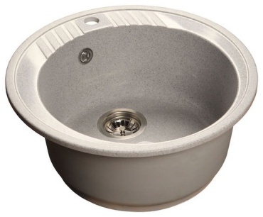 Кухонная мойка GranAlliance G-14 51х51х18 см, искусственный камень, тон серый