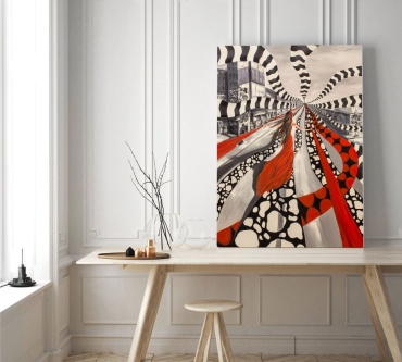 Dekor Vinil картина Девушка с лентами 60x80 см