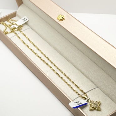 Ali Gold цепи золото россии italy Louis Vuitton новинки длина 55 см, вес 5 г золото, плетение шопард