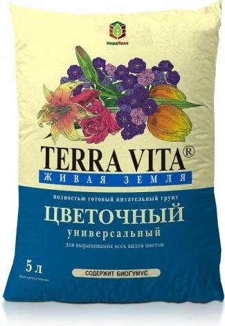 Грунт Terra Vita Цветочный 5 л