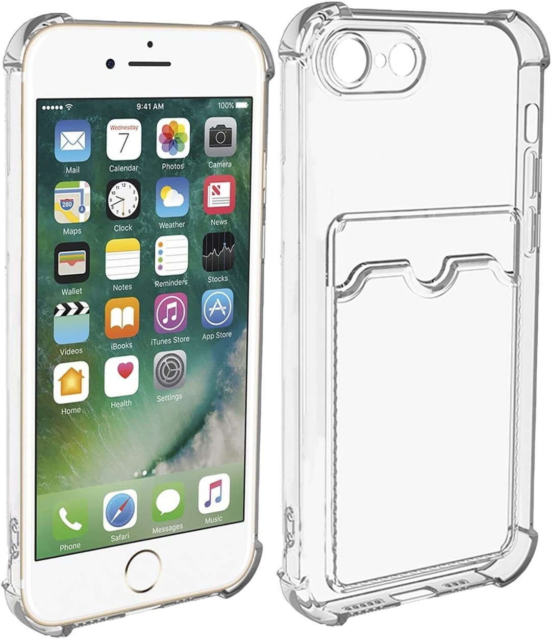 Купить Чехол Diamond для Apple iPhone 7, 8 прозрачный в кредит в Алматы ...