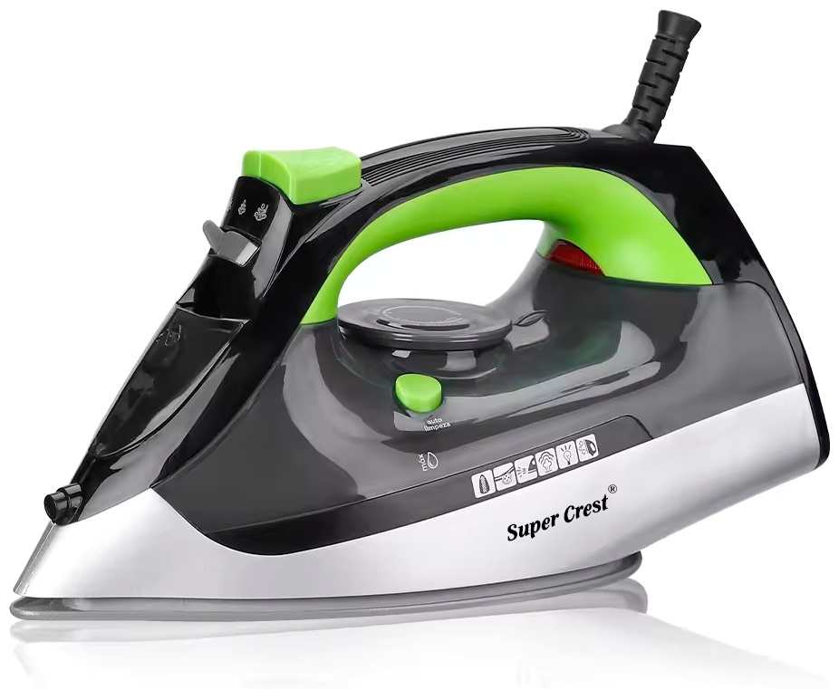 Утюг Super Crest SCT-1003 черный, зеленый