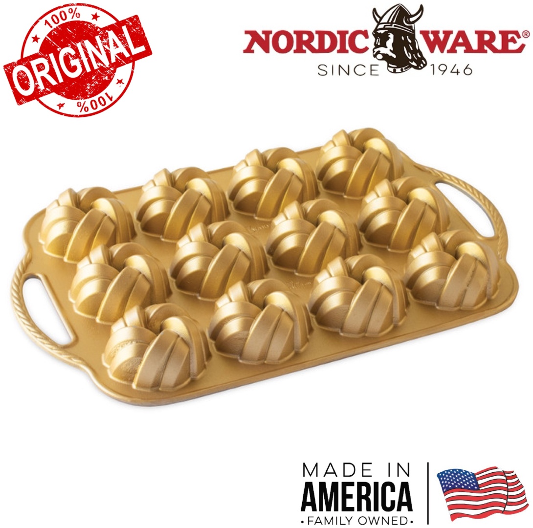 NORDIC WARE USA форма Braided Mini Bundt , металл