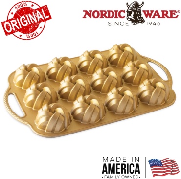 NORDIC WARE USA форма Braided Mini Bundt , металл