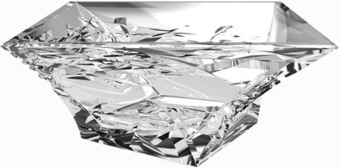 Салатник CRYSTAL BOHEMIA 28.2х28.2 см, хрусталь, 1 шт