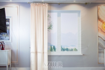 Портьеры AZUR 140x290 см 1 шт, полиэстер, бежевый