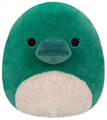 Мягкая игрушка Squishmallows Утконос Selassi, высота 12 см, зеленый
