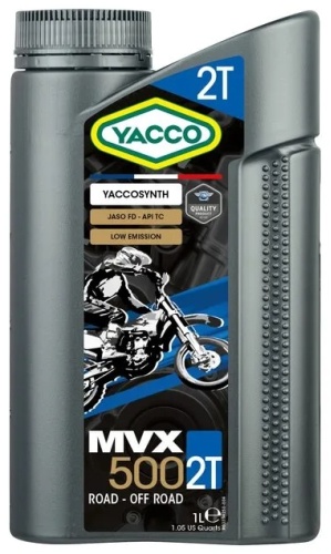 Полусинтетическое Yacco MVX 500 2T 1 л