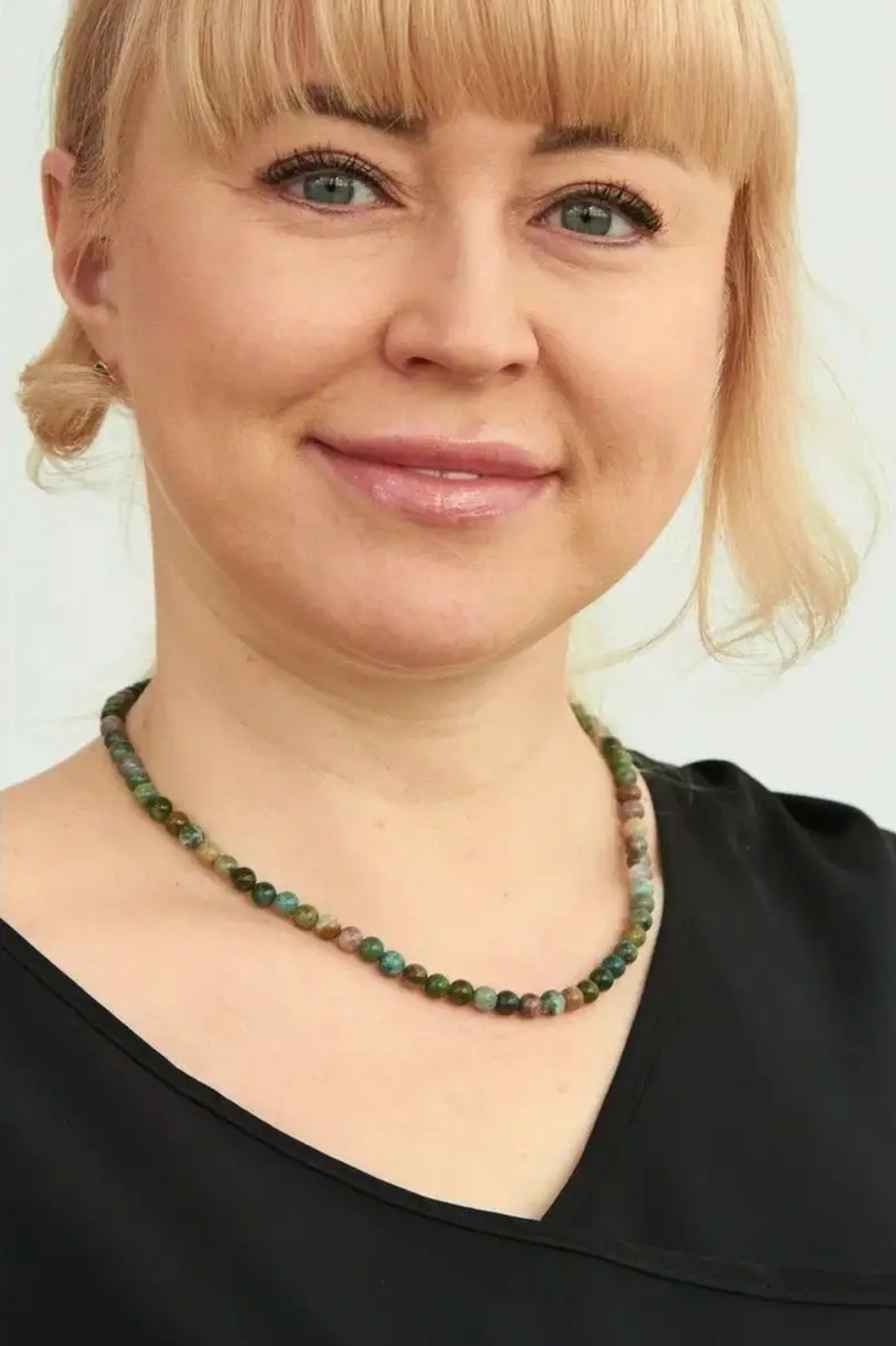 Бусы GauGau длина 35.40 см нержавеющая сталь, медицинская сталь, яшма без вставок
