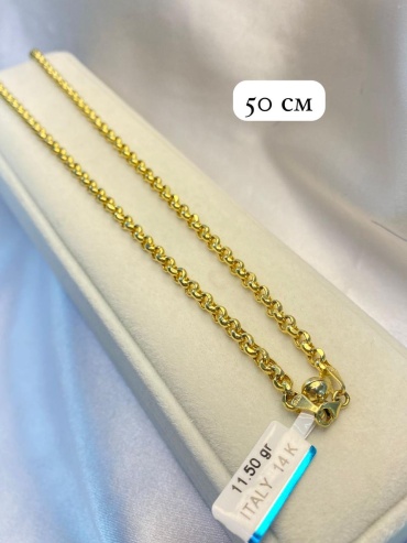Italian Gold 3557788 длина 50 см, вес 11.5 г золото, плетение бисмарк