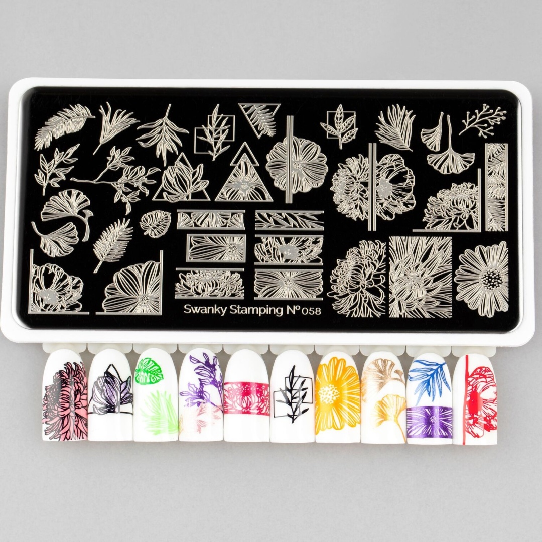 Swanky Stamping Пластина для стемпинга 058