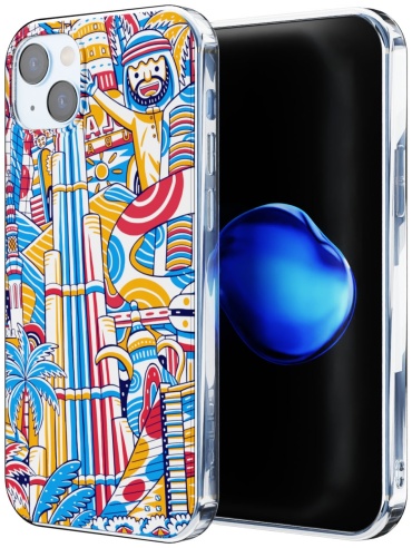 Чехол Mcover для Apple iPhone 15 Plus рисунок