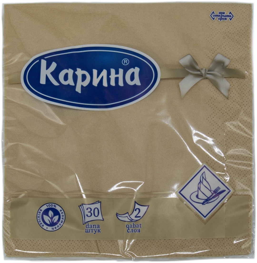 Купить Бумажные салфетки Карина 30 шт в Алматы – Магазин на Kaspi.kz
