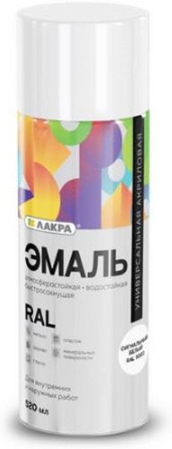 Лакра эмаль RAL 9003 белый сигнально-белый 520 мл
