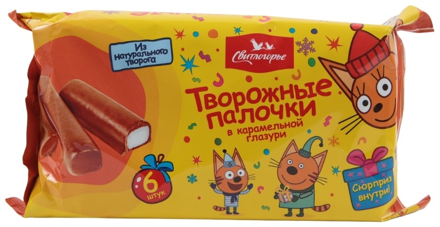 Купить Свитлогорье Kids Три кота Творожные палочки 40 г в Алматы ...
