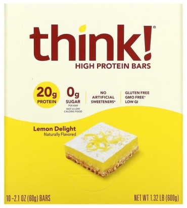 Think! батончик протеиновый High Protein Bars лимонный восторг 10 шт