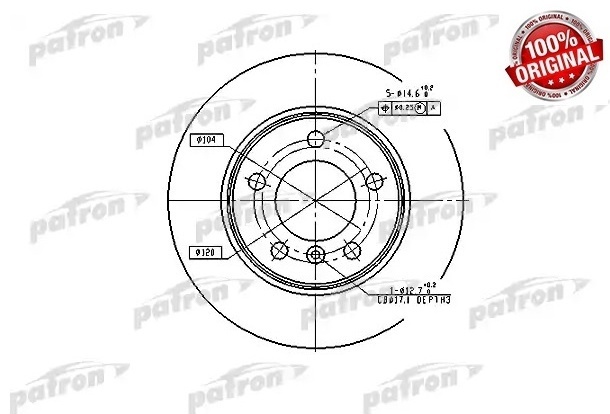 Диски PATRON задние PBD1539
