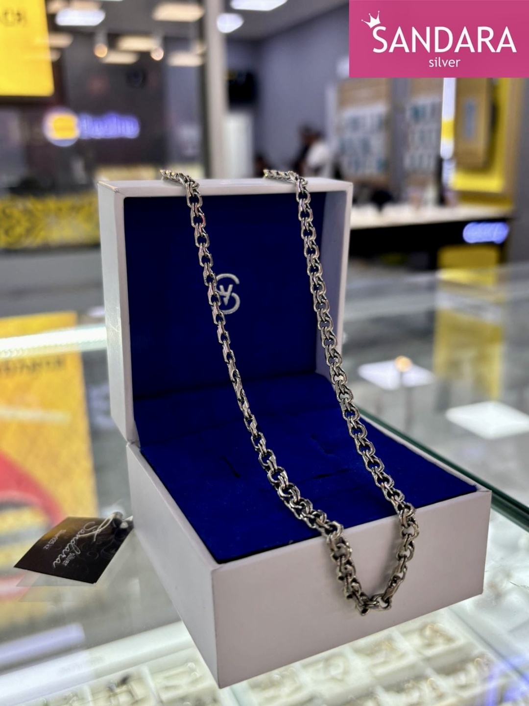 SANDARA silver S010052 длина 52 см, вес 15 г серебро, плетение бисмарк