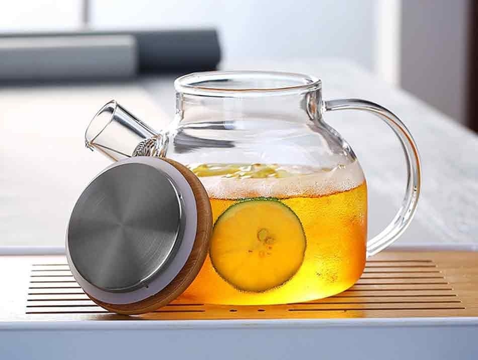Чайник TEA POT Базовая коллекция White 1 л, стекло