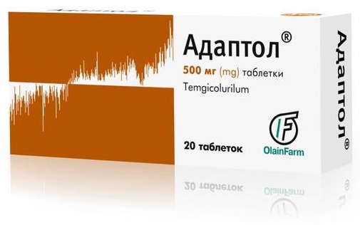 АДАПТОЛ 500мг N20 таб