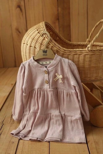 Повседневное платье WOWO KIDS сиреневый