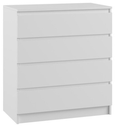 Комод Клик Мебель Мадера, 80x42x100 см, белый