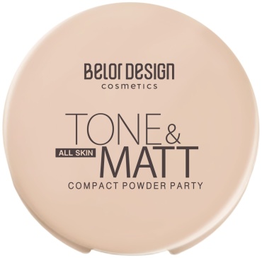 Пудра Belor design Tone & Maty Compact Powder Party сухая 33 Бежевый бежевый