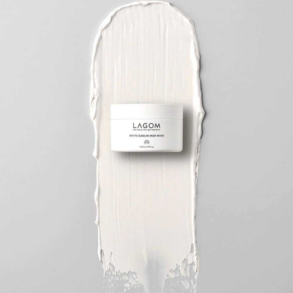 Маска для лица LAGOM глиняная White Kaolin Mud 110 мл, фото 16