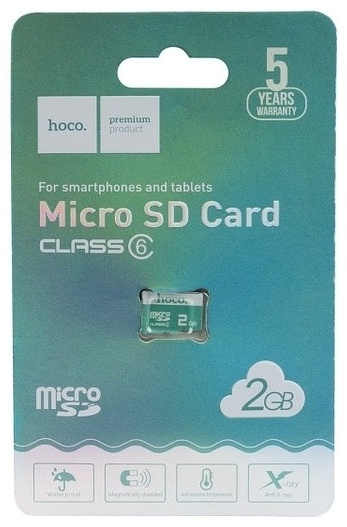 Карта памяти Hoco Micro Class 6 2Gb