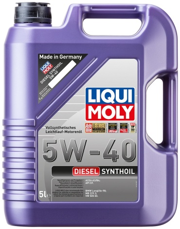 Синтетическое LIQUI MOLY DIESEL SYNTHOIL 5W-40 5 л