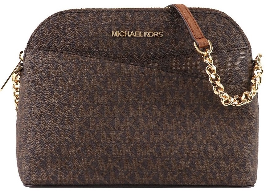 Сумка кросс-боди Michael Kors натуральная кожа коричневый