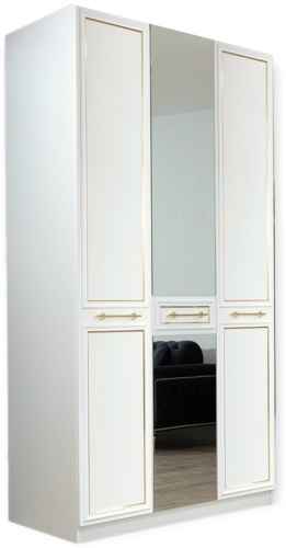 Распашной шкаф Giorgio Cossa 3Д 1651311654156, 135x230х58 см, белый