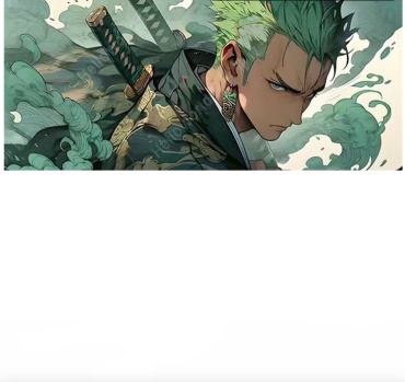 One Piece Zoro 900x400x3 мм рисунок
