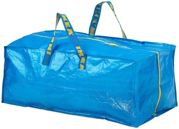 Сумка IKEA пластик синий 76 л