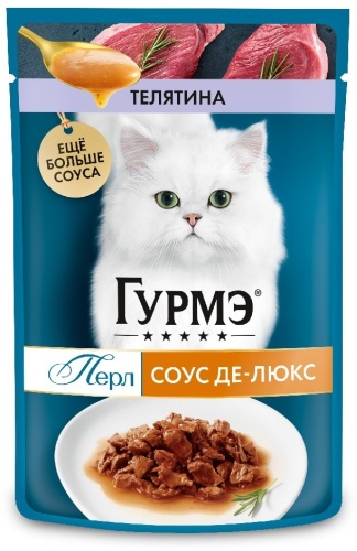 Gourmet Перл кусочки в соусе телятина 75 г 1 шт