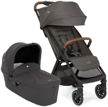Коляска универсальная 2 в 1 Joie Pact Pro 2в1 Shell gray/Ramble V2 Shale, темно-серый, черный